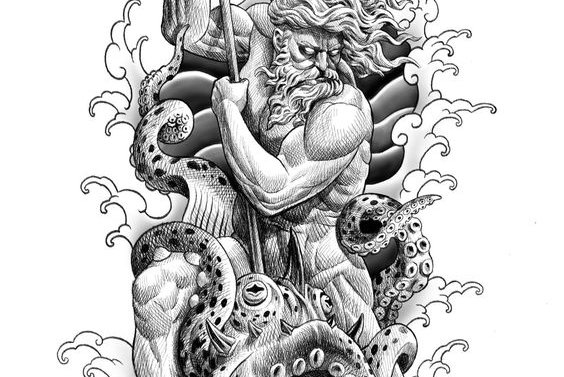 Tattoo-Skizzen “Neptun”