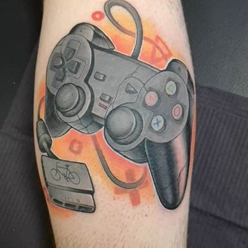 Joystick-Tattoo-Skizze