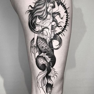 Tattoo Skizzen Meerjungfrau