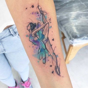 Tätowierungsskizzen Ballerina