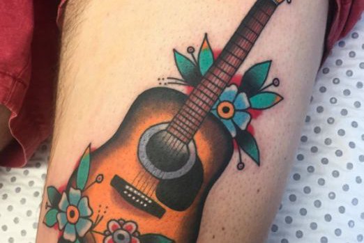 Tätowierungsskizzen Gitarre