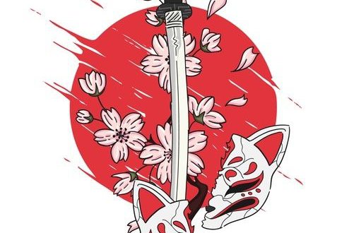 Tattoos Vorlagen vom Katana
