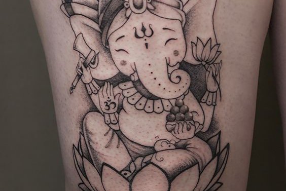 Tattos Vorlagen vom Asiatischen Elefanten