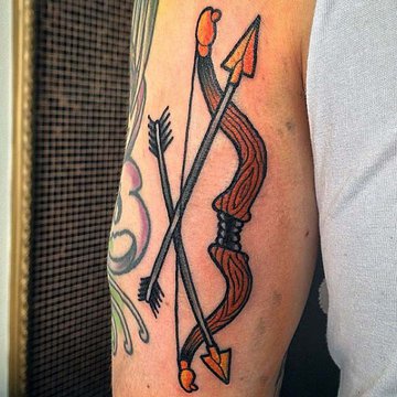 Tattoo-Skizze Armbrust