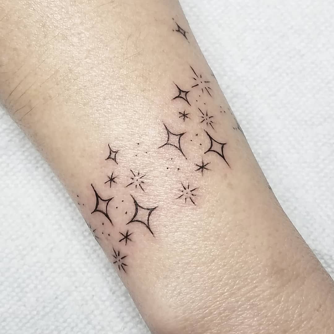 Sterne als tattoo
