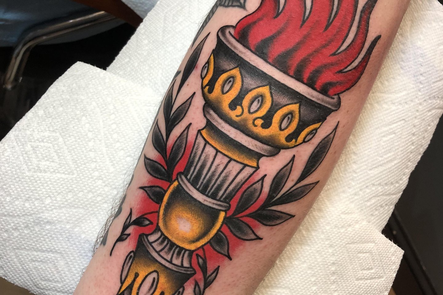 Tattoo-Skizzen Fackel