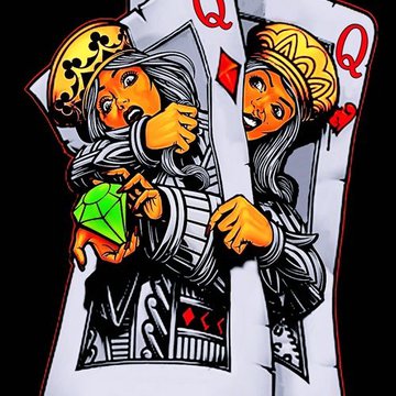 Tattoos Vorlagen von Spielkarten