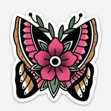 Tätowierungsskizzen Schmetterling