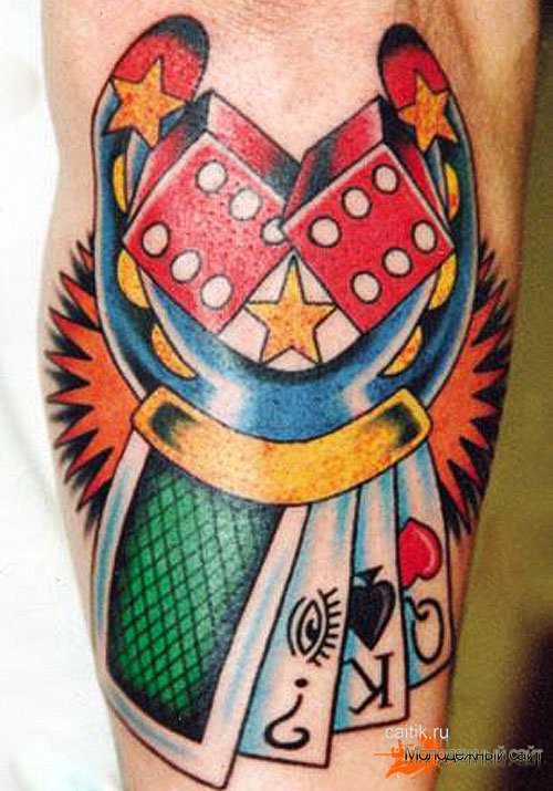 27+ Würfel Tattoos für Männer und Frauen VorlagenIdeen & Bedeutung