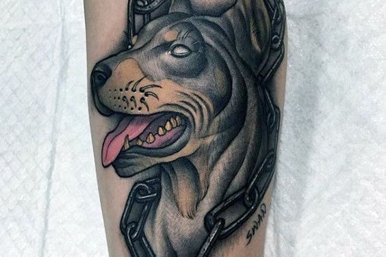 Tätowierungsskizzen Dobermann