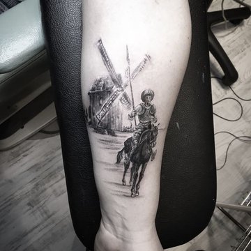Tattoo Skizze Mühle
