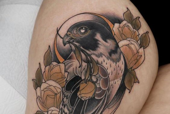 Tattoo-Skizze Falke
