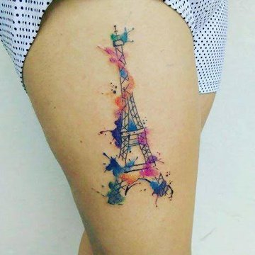 Eiffelturm Tattoo