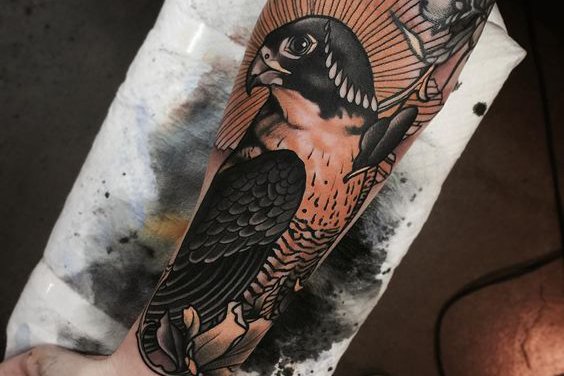 Tattoo-Skizze Falke