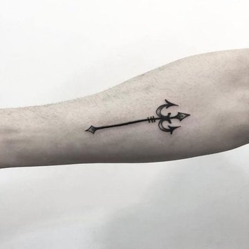 Dreizack Tattoo Skizze