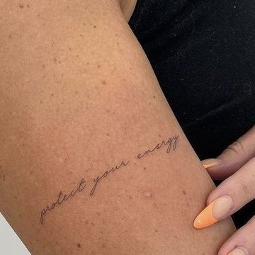 Tattoo mit Spruch