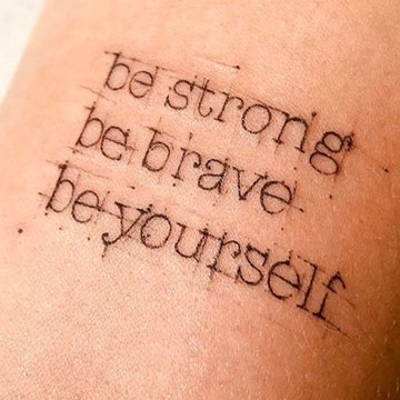 Tattoo mit Spruch