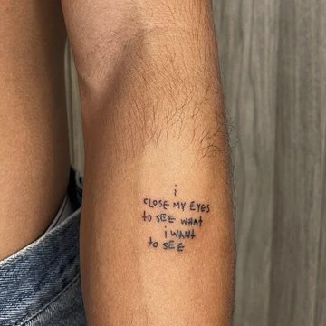 Tattoo mit Spruch