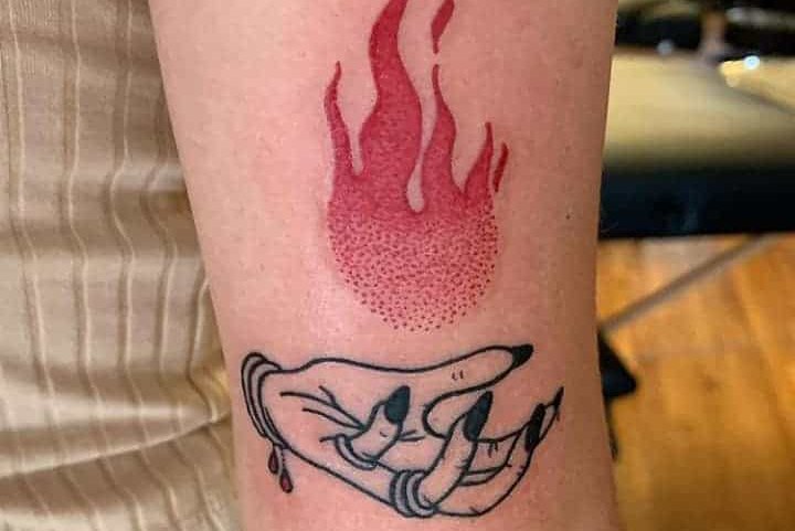 Tattoo-Skizzen Feuer