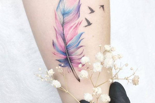 Tattoo Skizzen Federn