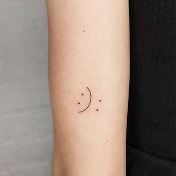 Lächeln Tattoo Skizze