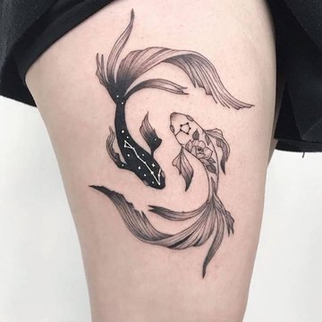 Fisch-Tattoo-Skizze