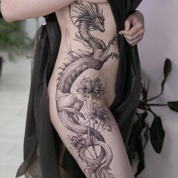 Tätowierungsskizzen Drachen
