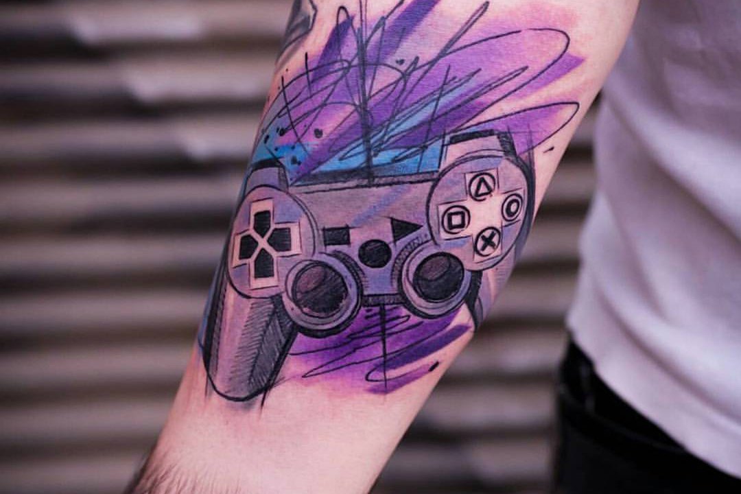 Joystick-Tattoo-Skizze