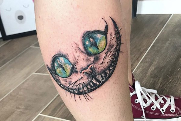Tattoo Skizzen Cheshire Katze