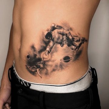 Tattoo-Skizze Astronaut