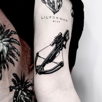 Tattoo-Skizze Armbrust