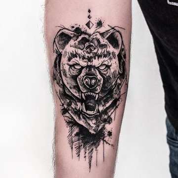Tattoo-Skizze Bär