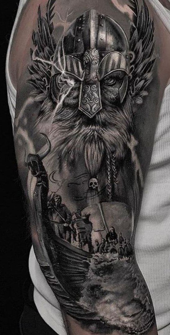 27+ Wikinger TattooIdeen Vorlagen & Bedeutung & Für Männer und Frauen