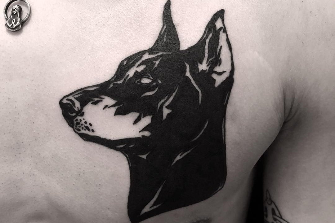 Tätowierungsskizzen Dobermann
