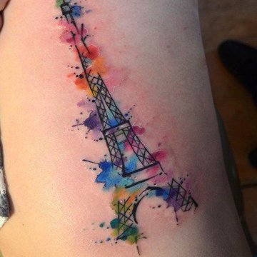 Eiffelturm Tattoo